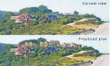 Architectural representation of the hill with the 17 proposed houses of Riverhill Estate Architectural representation of the hill with the 17 proposed houses of Riverhill Estate