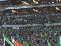 A photo of thousands of South Africans flying the national flag at Orlando Stadium on Saturday 21st August where the Springboks played the All Blacks (SAGoodnews.co.za) A photo of thousands of South Africans flying the national flag at Orlando Stadium on Saturday 21st August where the Springboks played the All Blacks (SAGoodnews.co.za)