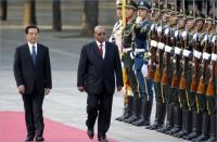 China's President Hu Jintao and South Africa's President Jacob Zuma inspect honour guards in Beijing (REUTERS/Jason Lee (CHINA - Tags: Business Politics) China's President Hu Jintao and South Africa's President Jacob Zuma inspect honour guards in Beijing (REUTERS/Jason Lee (CHINA - Tags: Business Politics)