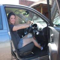 Didi in her pride and joy, her Nissan Micra.(Photo: George Herald) Didi in her pride and joy, her Nissan Micra.(Photo: George Herald)