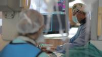 Prof. Stephen Brown, Paediatric Cardiologist from the UFS Department of Paediatrics and Child Health, in theatre this week during one of these historical operations. (Photo: Evert Kleynhans) Prof. Stephen Brown, Paediatric Cardiologist from the UFS Department of Paediatrics and Child Health, in theatre this week during one of these historical operations. (Photo: Evert Kleynhans)