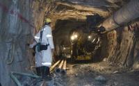 An underground drill rig in operation at Anglogold Ashanti's Mponeng Mine in Carletonville, North West province (Photo: Anglogold Ashanti / MediaClubSouthAfrica.com) An underground drill rig in operation at Anglogold Ashanti's Mponeng Mine in Carletonville, North West province (Photo: Anglogold Ashanti / MediaClubSouthAfrica.com)