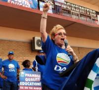 DA leader Helen Zille addresses supporters in Port Elizabeth yesterday. (Picture: Brian Witbooi) DA leader Helen Zille addresses supporters in Port Elizabeth yesterday. (Picture: Brian Witbooi)