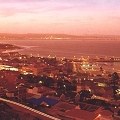 Night falls on the harbour of Mossel Bay, in the heart of the Garden Route of South Africa Night falls on the harbour of Mossel Bay, in the heart of the Garden Route of South Africa