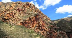 Rock formations on the Swartberg Pass