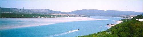 Witsand is famous for its 4km of white beach