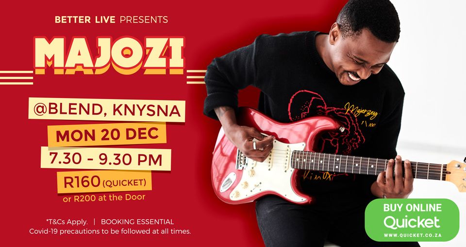 Majozi live in Knysna! Event Knysna Garden Route