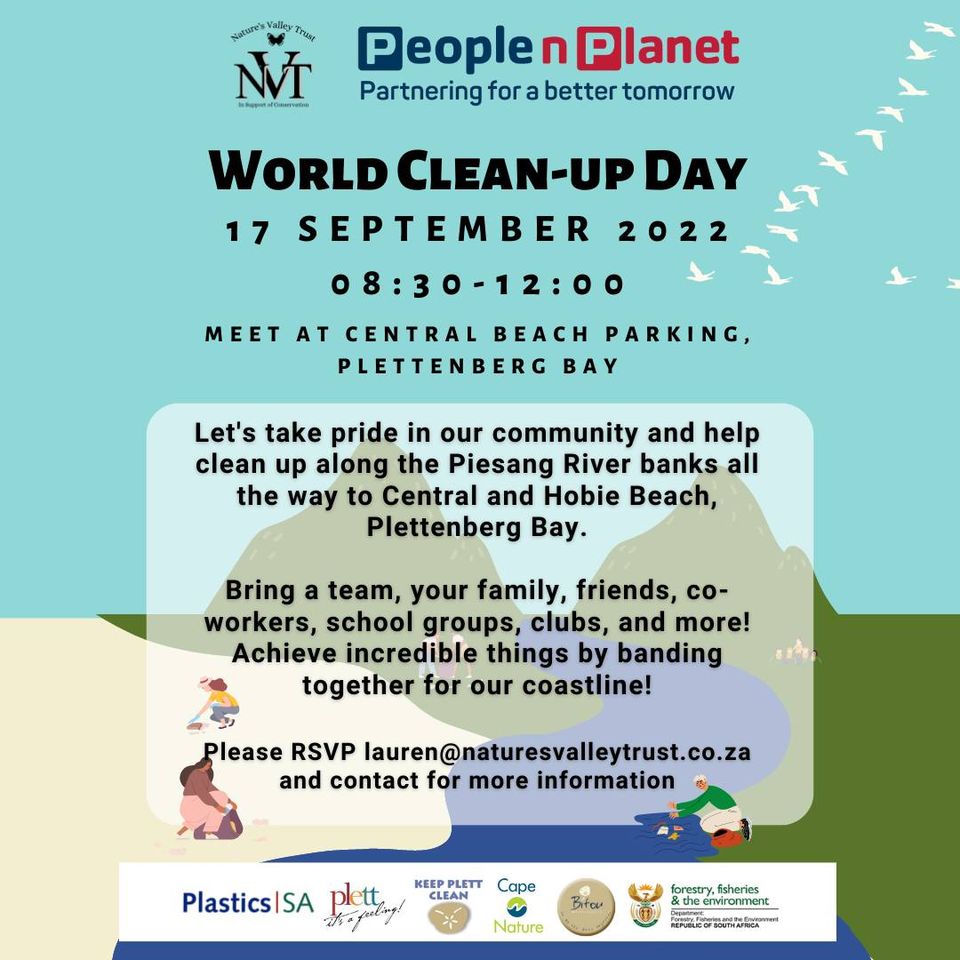 World Cleanup Day Central Beach Cleanup Event Plettenberg Bay