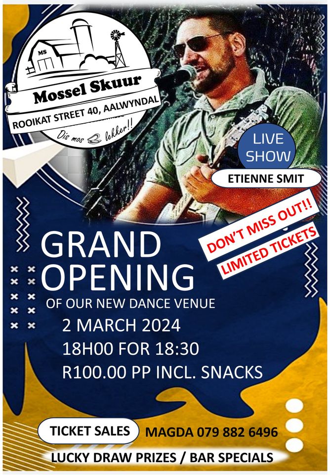 Grand opening Mossel Skuur Dance Venue Event Mossel Bay Garden Route